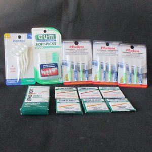 NEW!  12 packages of G.U.M., Plackers, Dentek, and Stimudent products